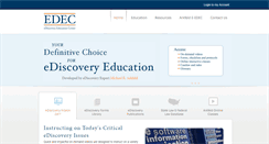 Desktop Screenshot of ediscoveryeducationcenter.com